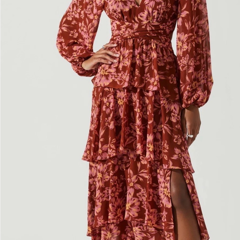 ASTR the Label Anora Floral Tiered Maxi Dress